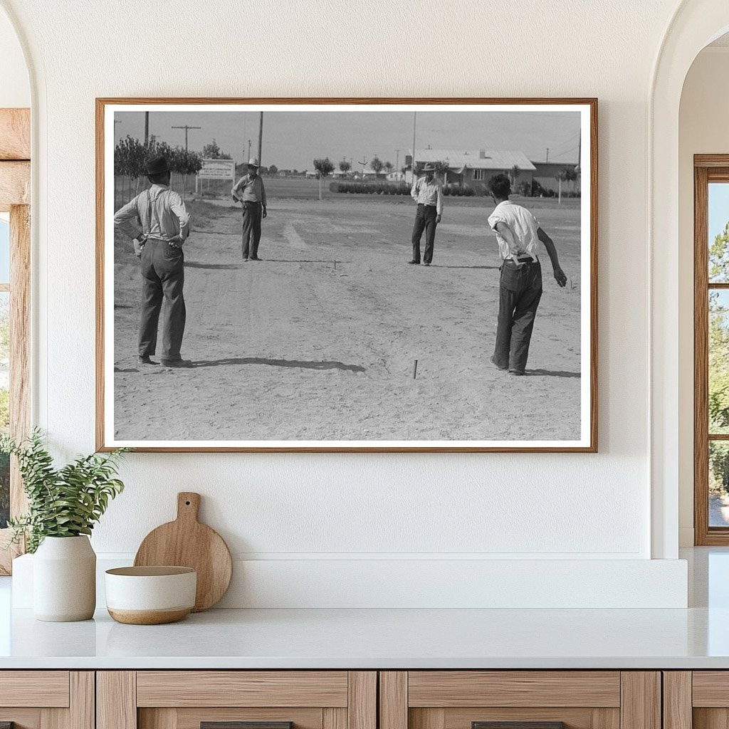 Horseshoe Pitching at Agua Fria Labor Camp May 1940