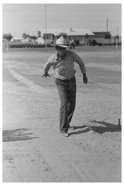 Horseshoes Game at Agua Fria Labor Camp May 1940