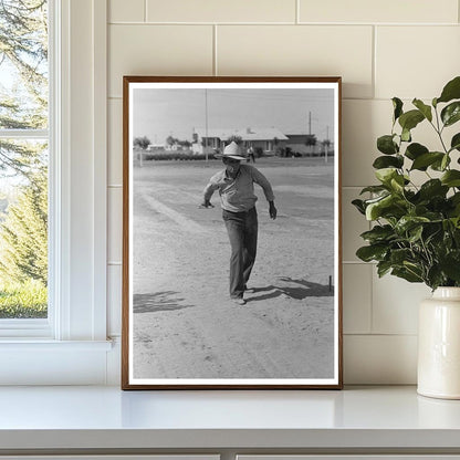 Horseshoes Game at Agua Fria Labor Camp May 1940