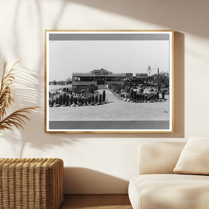Vintage Roadside Sign for Tourist Court Phoenix 1940