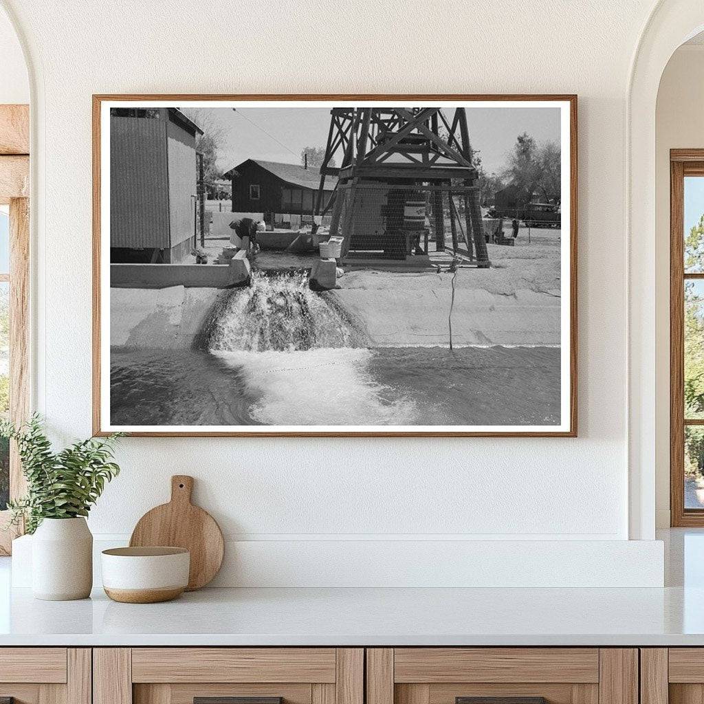 Woman Washing Clothes at Well Maricopa County 1940