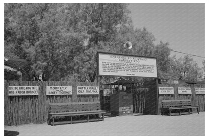 Vintage Zoo Photo Apache Junction Arizona 1940