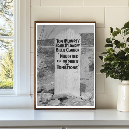 Boot Hill Cemetery Tombstone Arizona April 1940