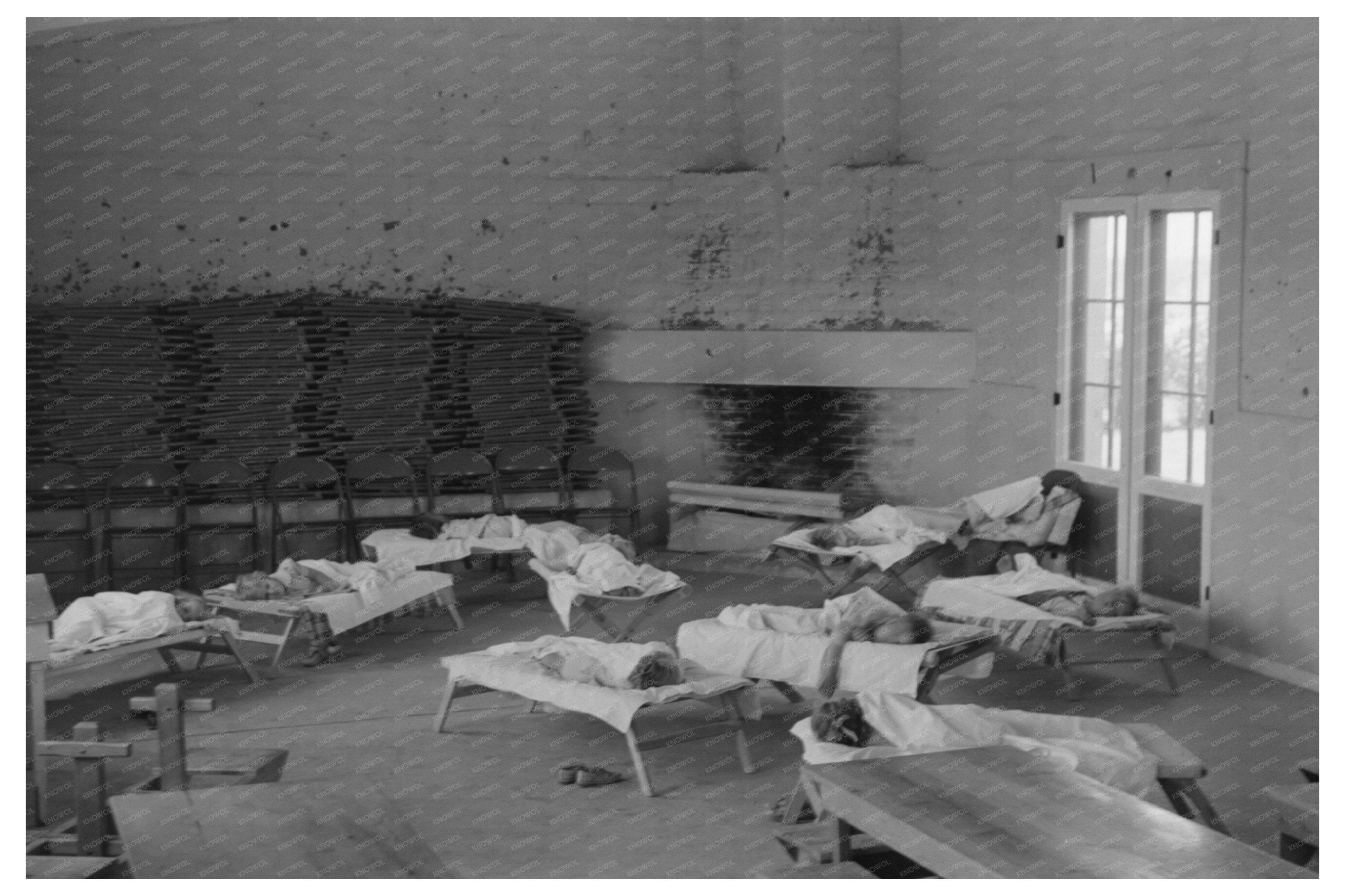 Children Napping at WPA Nursery School Arizona 1940