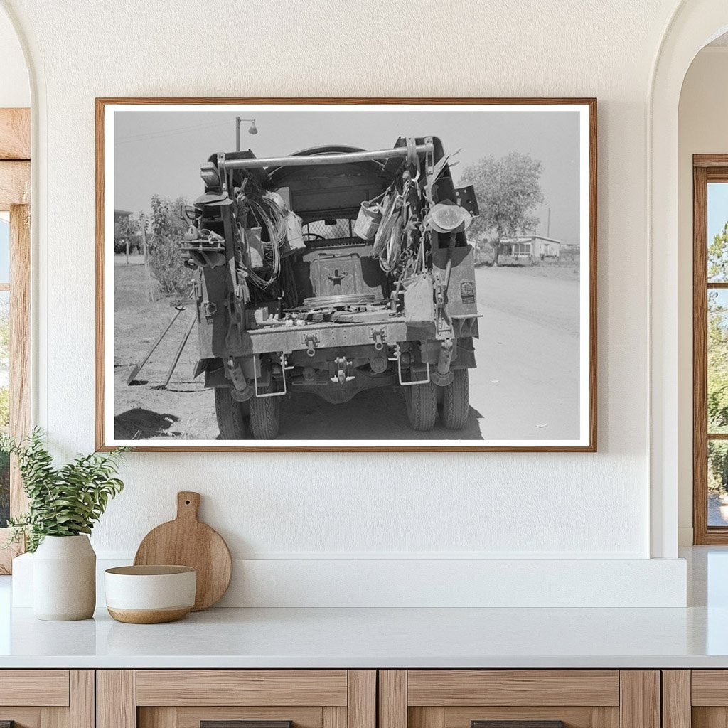 Telephone Lineman Repair Truck Casa Grande Arizona 1940