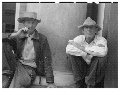 Men in Silver City New Mexico April 1940 Vintage Image