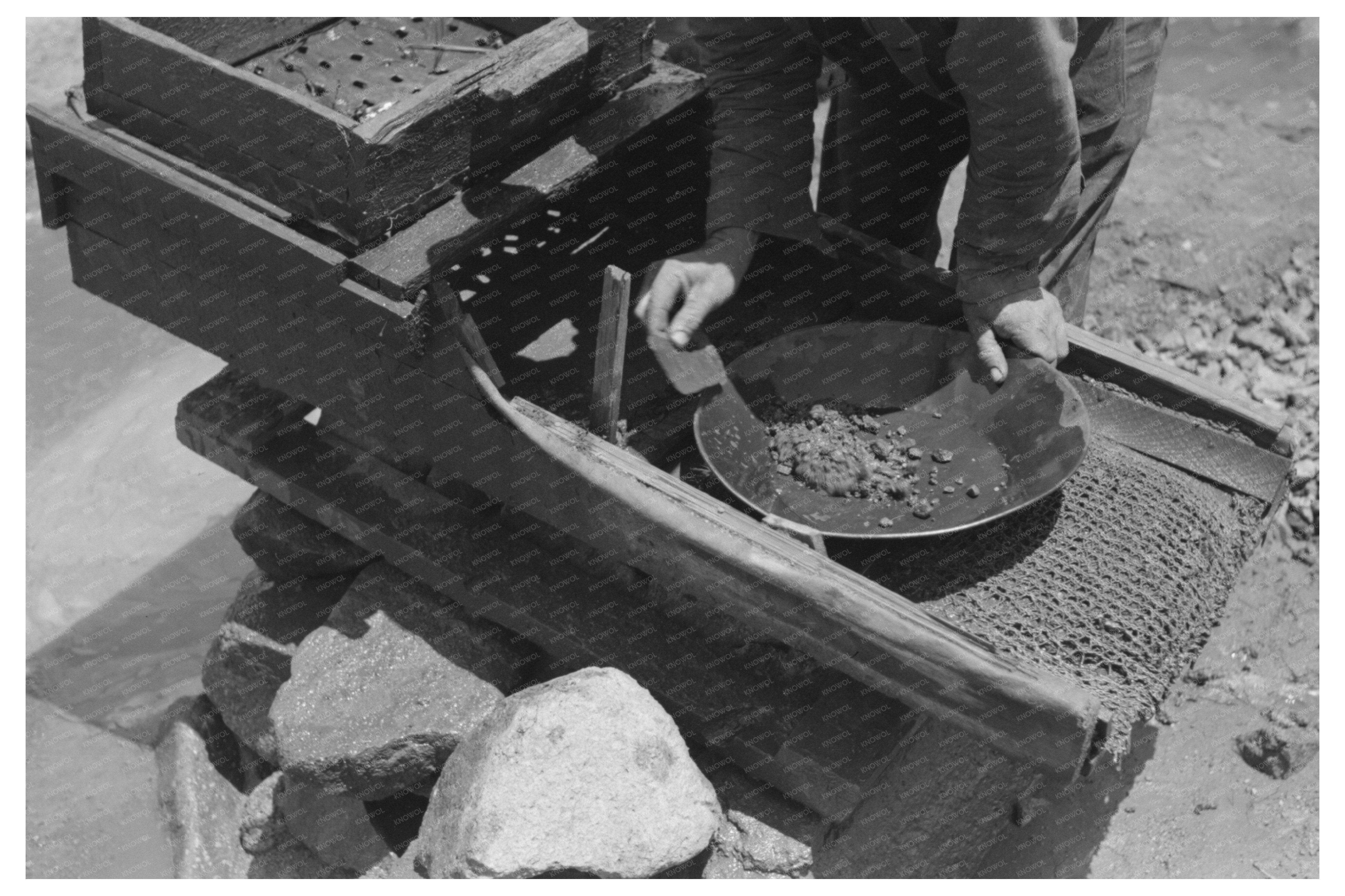 Gold Prospector in Pinos Altos New Mexico 1940