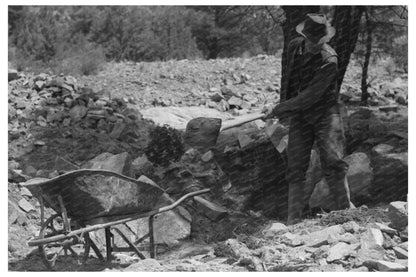 Gold Prospector at Pinos Altos New Mexico 1940