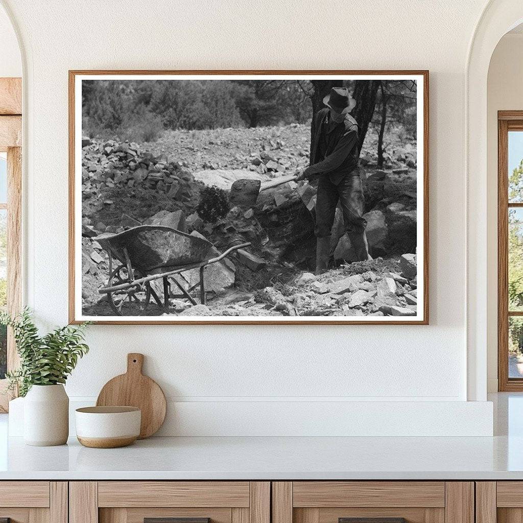 Gold Prospector at Pinos Altos New Mexico 1940