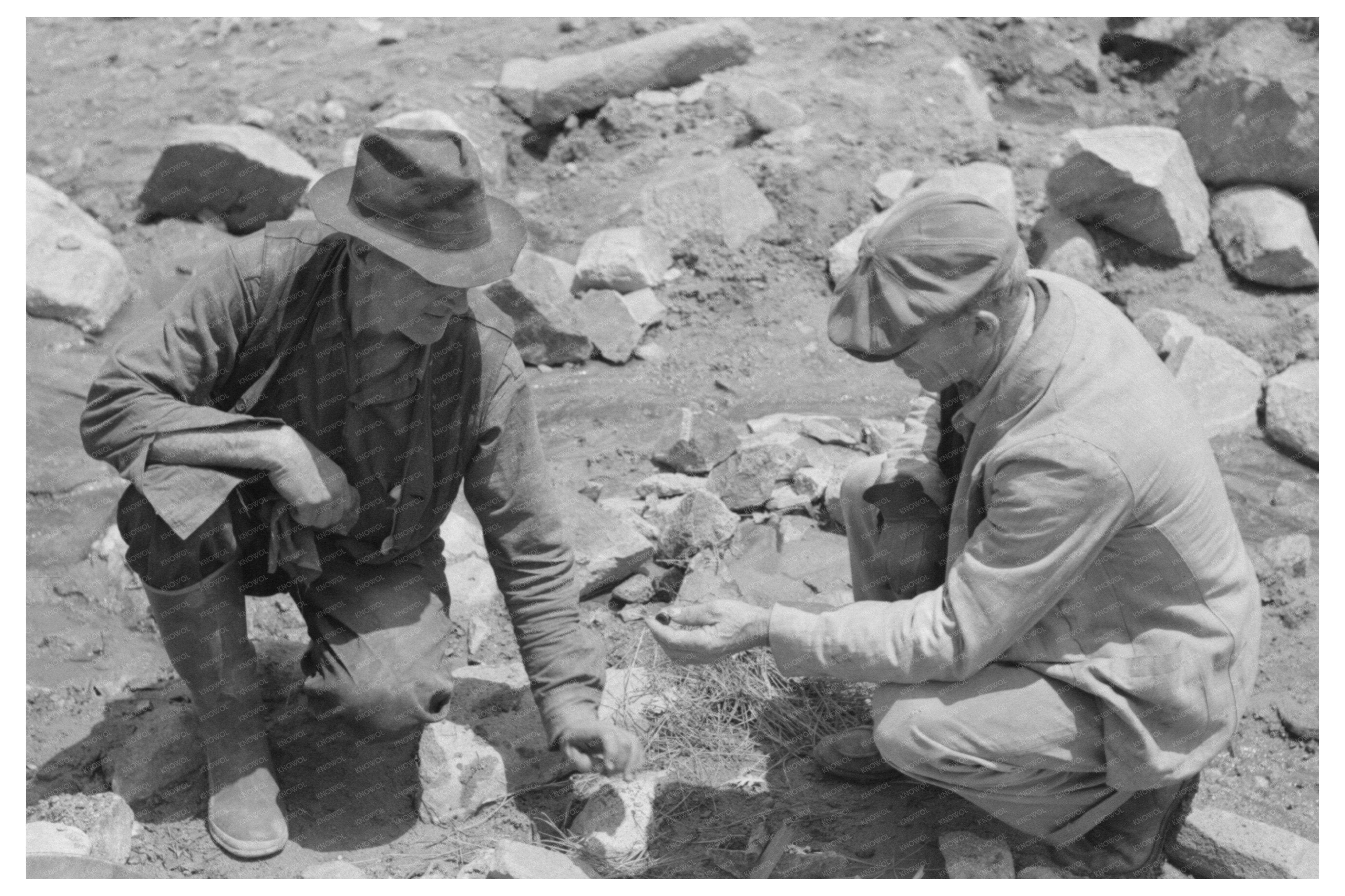 Gold Prospectors in Pinos Altos New Mexico 1940