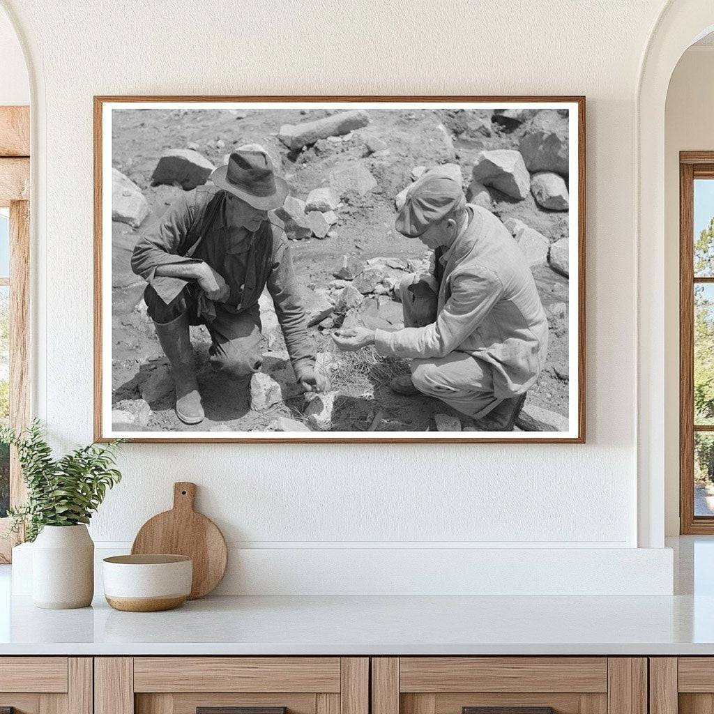 Gold Prospectors in Pinos Altos New Mexico 1940