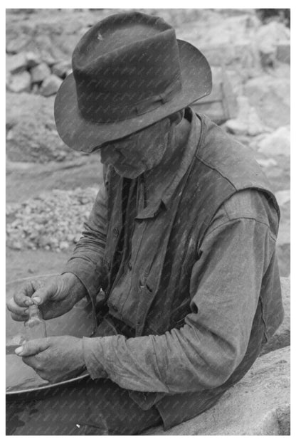 Gold Prospector Wet Washing in Pinos Altos 1940