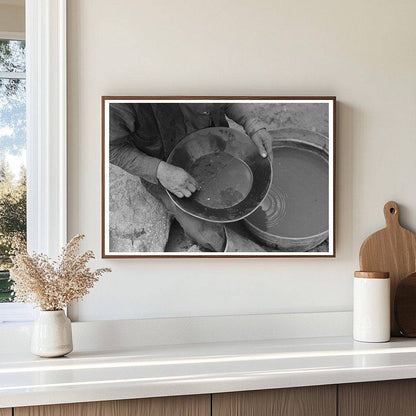 Gold Panning in Pinos Altos New Mexico 1940