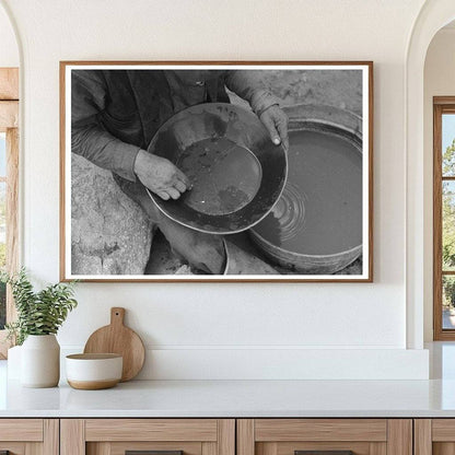 Gold Panning in Pinos Altos New Mexico 1940