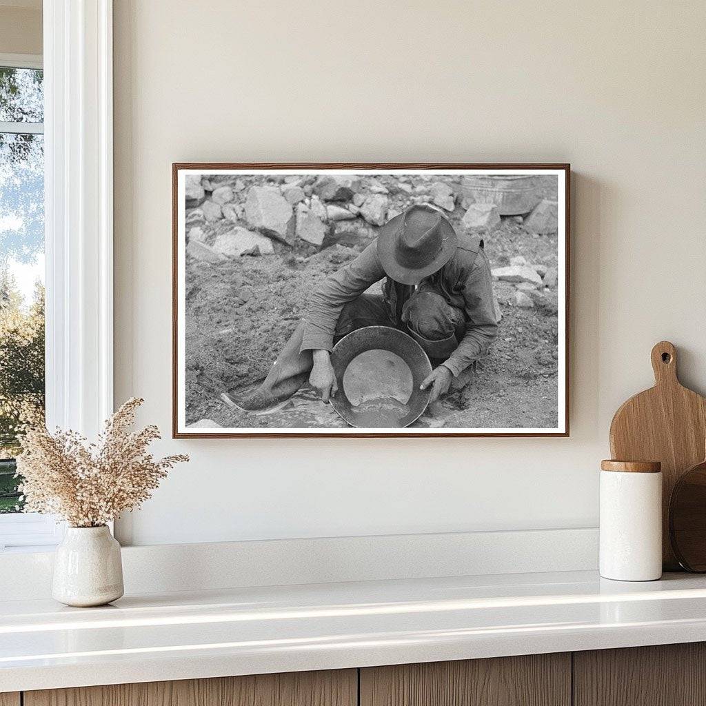 Gold Prospector Washing Dirt in Pinos Altos 1940