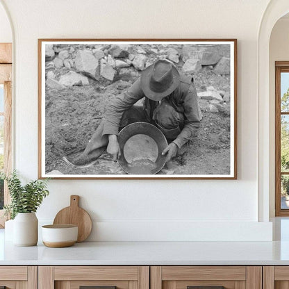 Gold Prospector Washing Dirt in Pinos Altos 1940