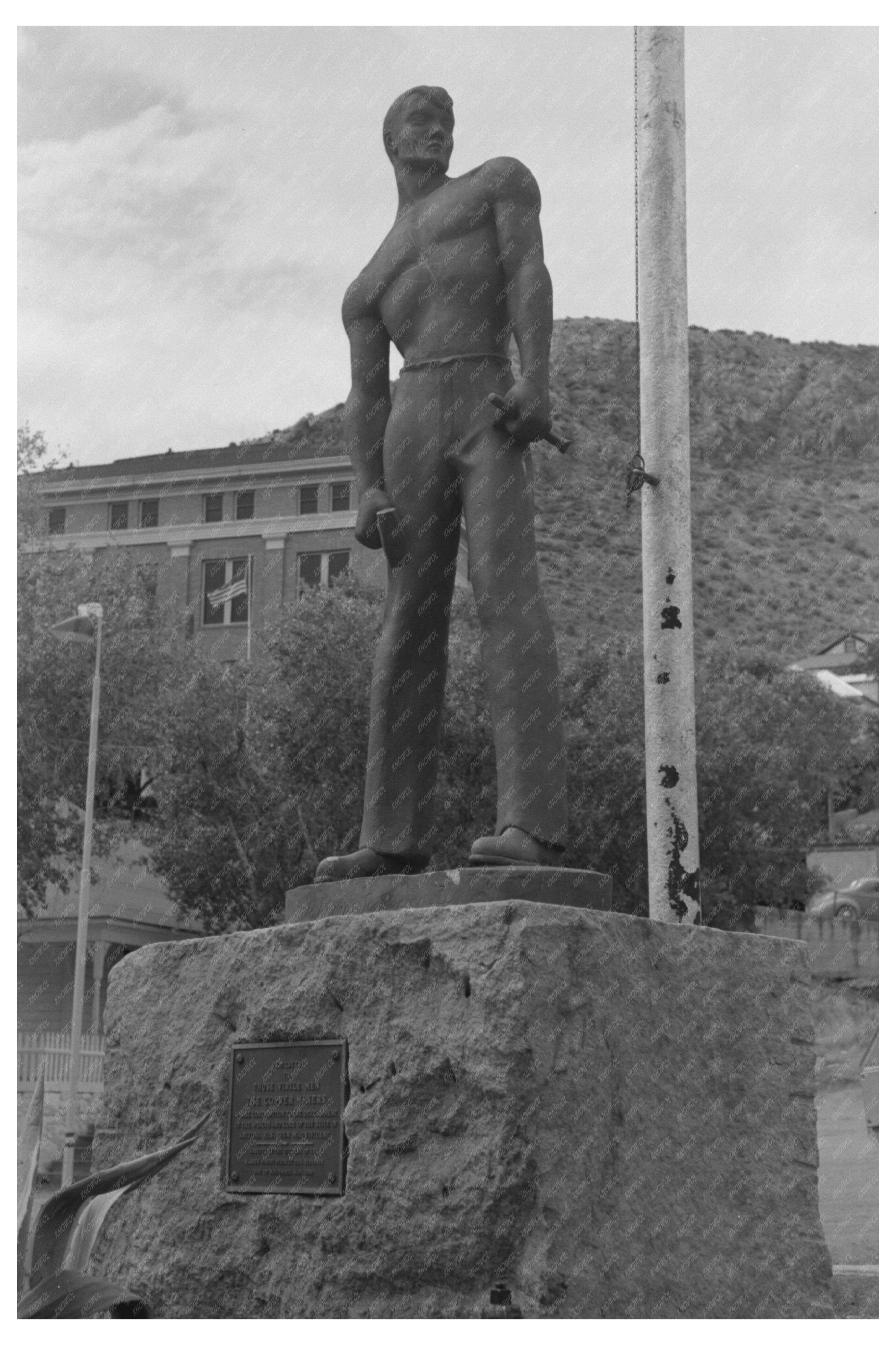 Miners Monument Bisbee Arizona 1940 Vintage Image