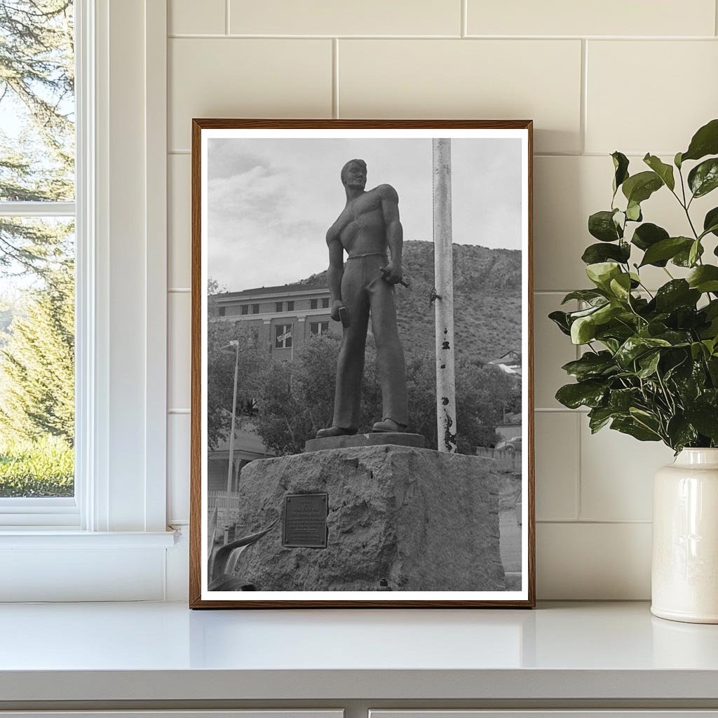 Miners Monument Bisbee Arizona 1940 Vintage Image