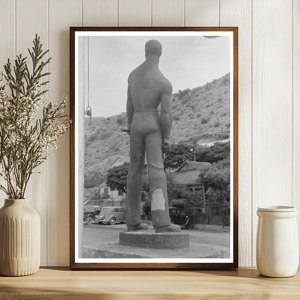 Bisbee Arizona Miners Monument Vintage Photo 1940