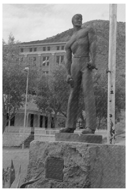 Bisbee Arizona Miners Monument Photo 1940