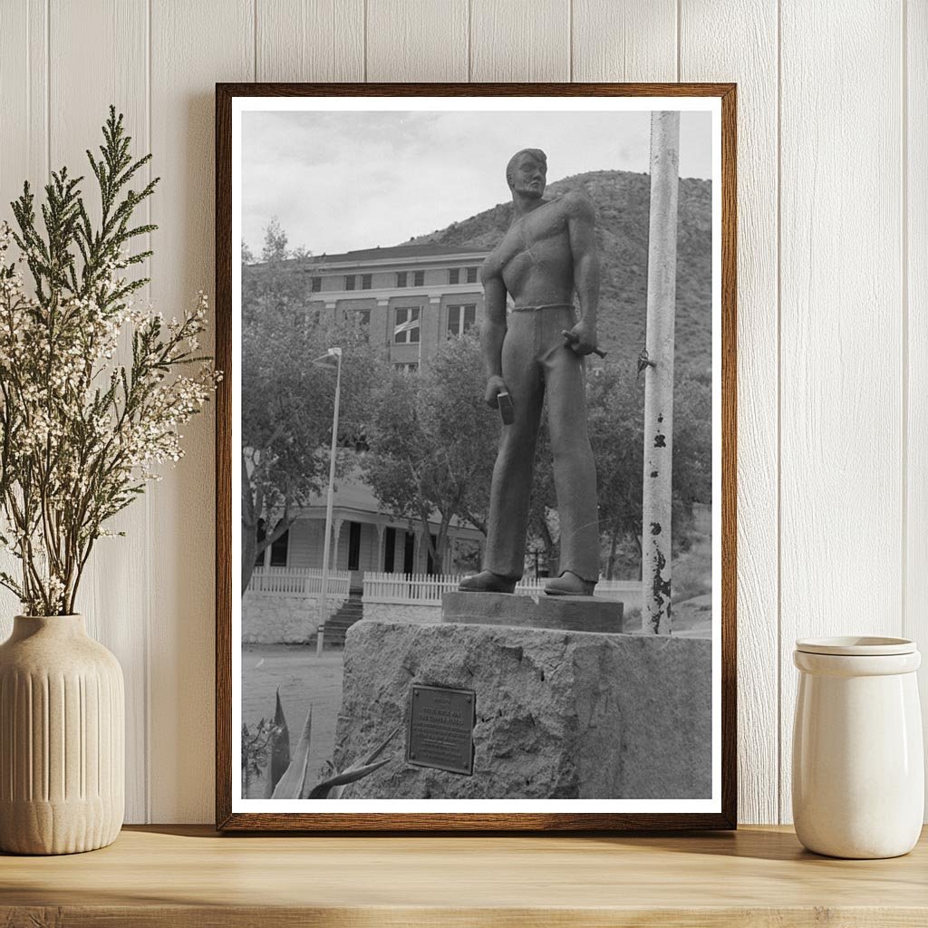 Bisbee Arizona Miners Monument Photo 1940