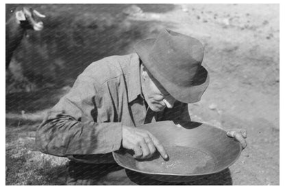 Vintage Gold Prospector Dry Panning in Pinos Altos 1940