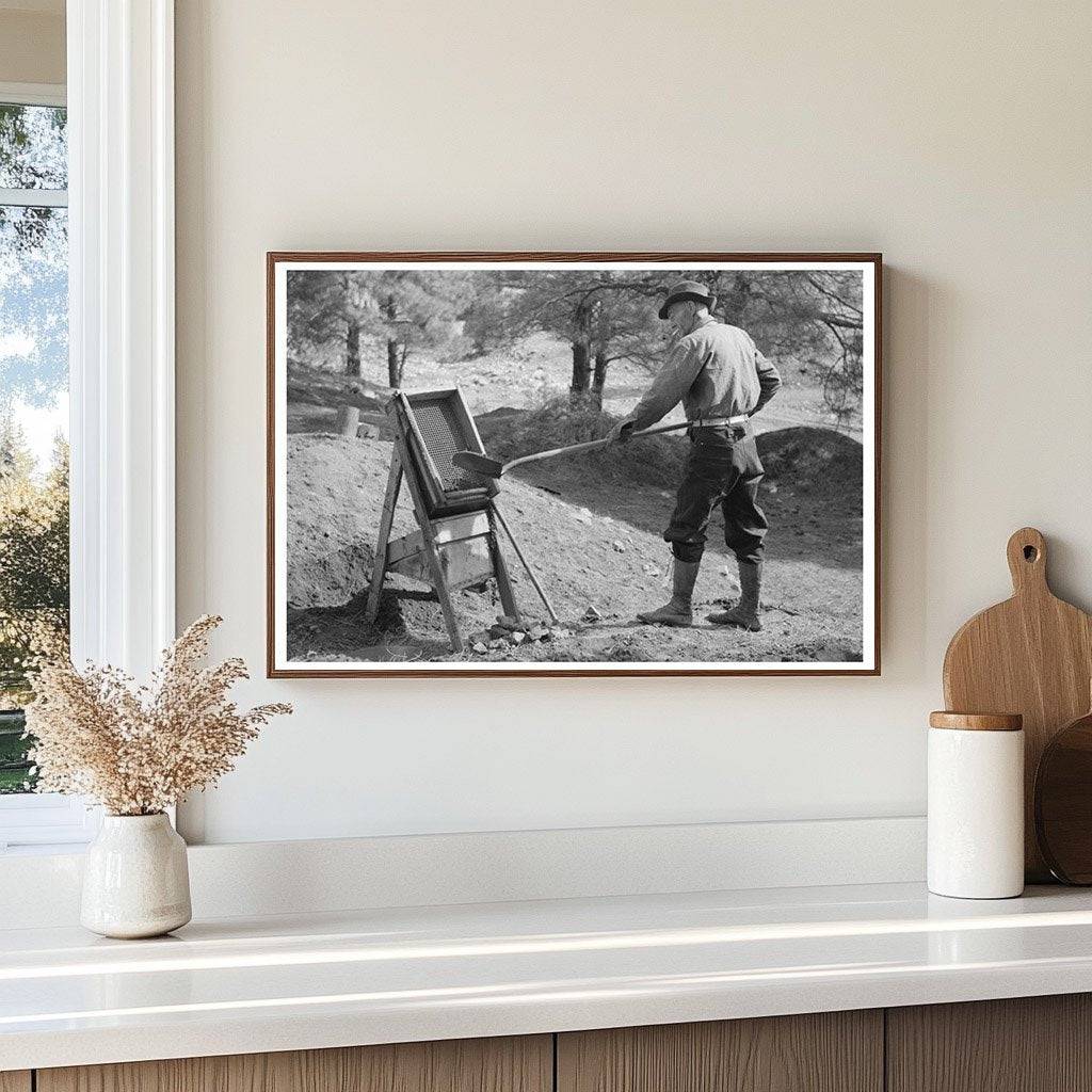 Prospector Working in Pinos Altos New Mexico 1940