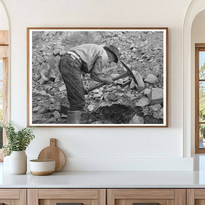 Gold Prospector Mining in Pinos Altos New Mexico 1940