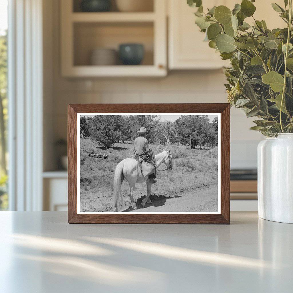 Homesteader Returns Home in Pie Town New Mexico 1940