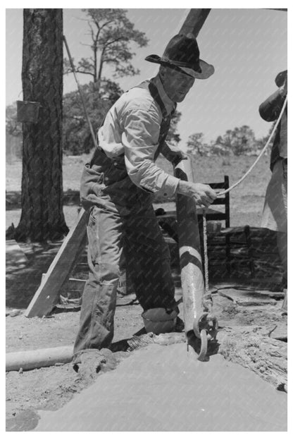 Farmer Drilling Well in Pie Town New Mexico June 1940