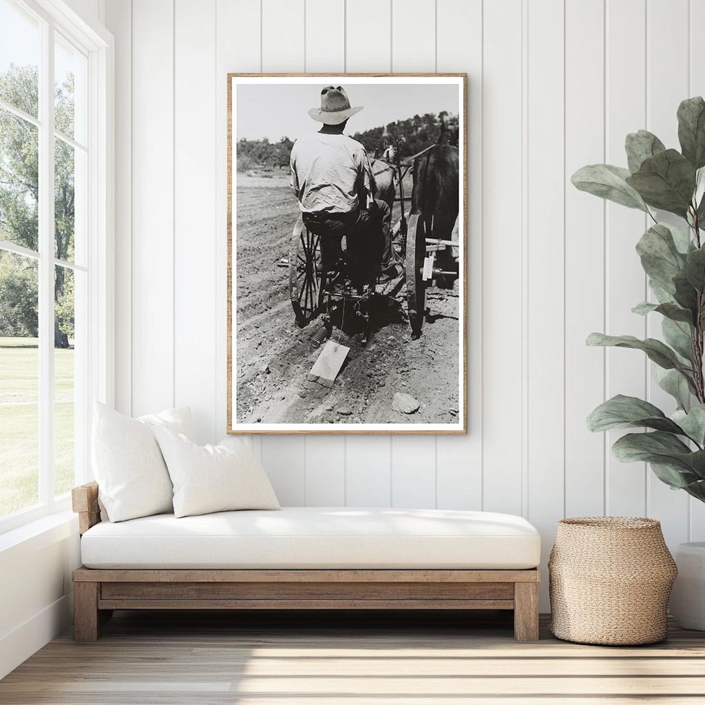 Faro Caudill Planting Beans in Pie Town New Mexico 1940