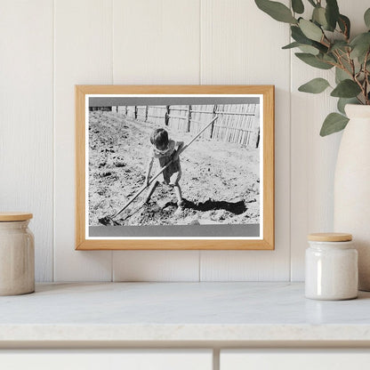 Josie Caudill Planting Cabbage in Pie Town New Mexico 1940
