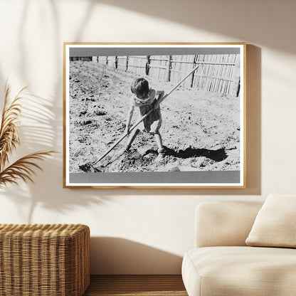 Josie Caudill Planting Cabbage in Pie Town New Mexico 1940