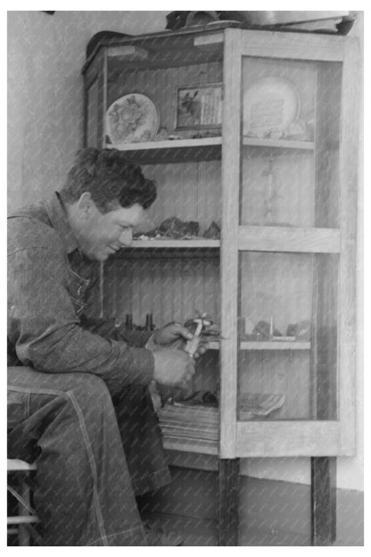 George Hutton Jr. Examines Indian Fetish in Pie Town 1940