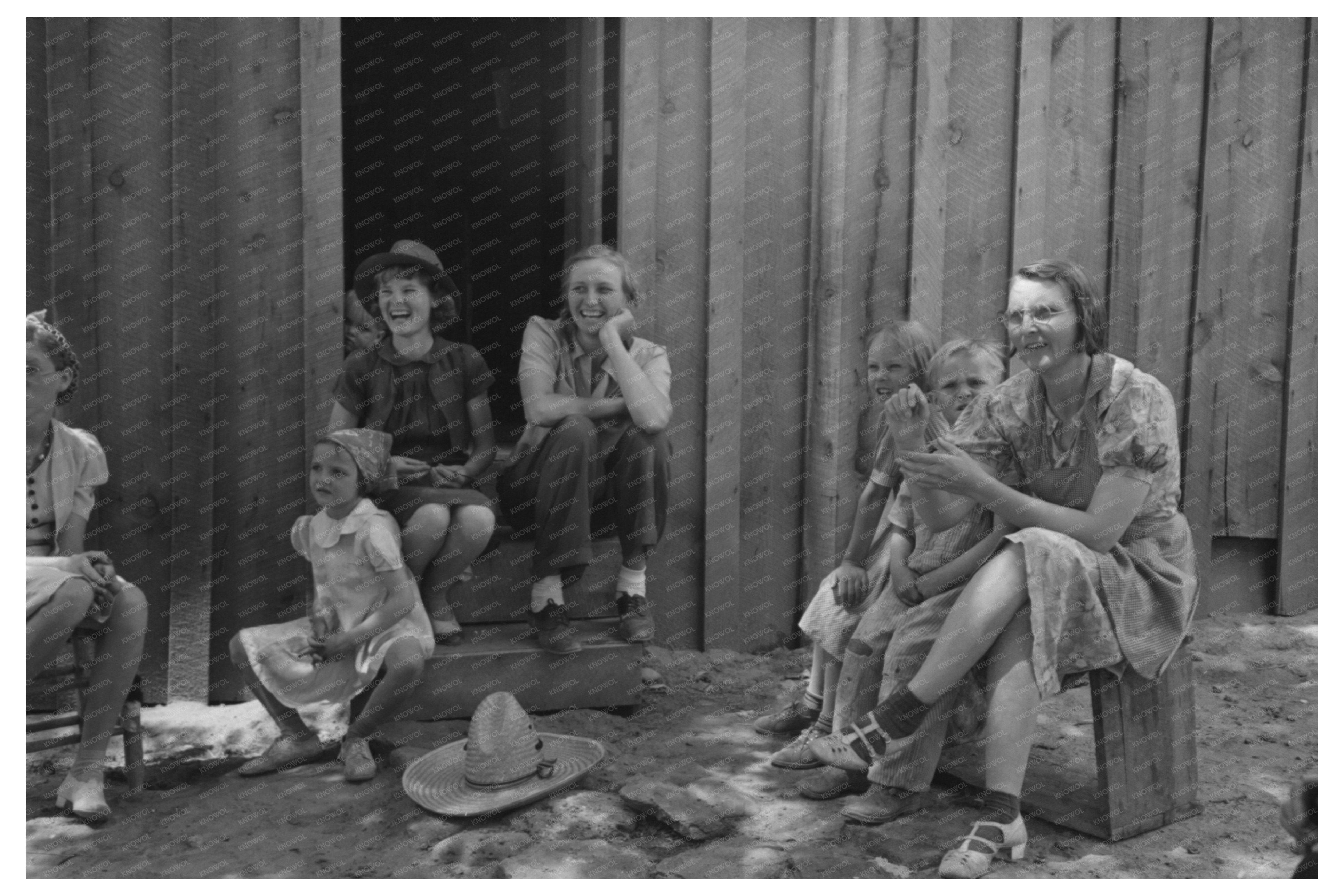 Farm Women and Children Celebrate Birthday in Pie Town 1940