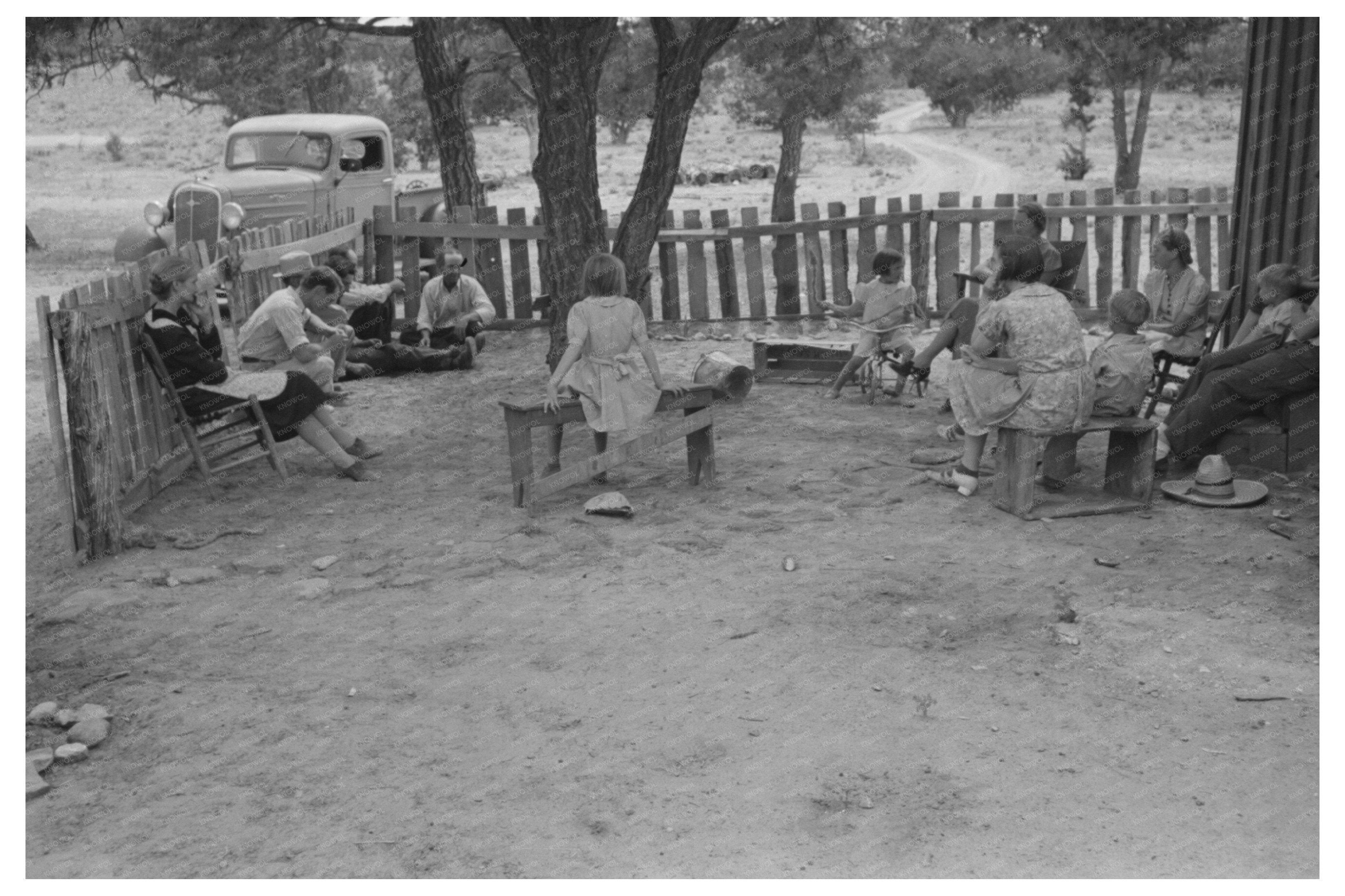 Farmers and Families Celebrate Birthday in Pie Town 1940