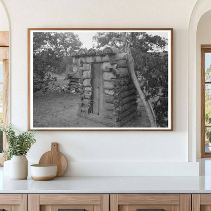 Log Privy on Homesteader Farm in Pie Town New Mexico 1940