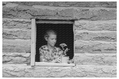 Vintage 1940 Photo of Girl in Pie Town New Mexico