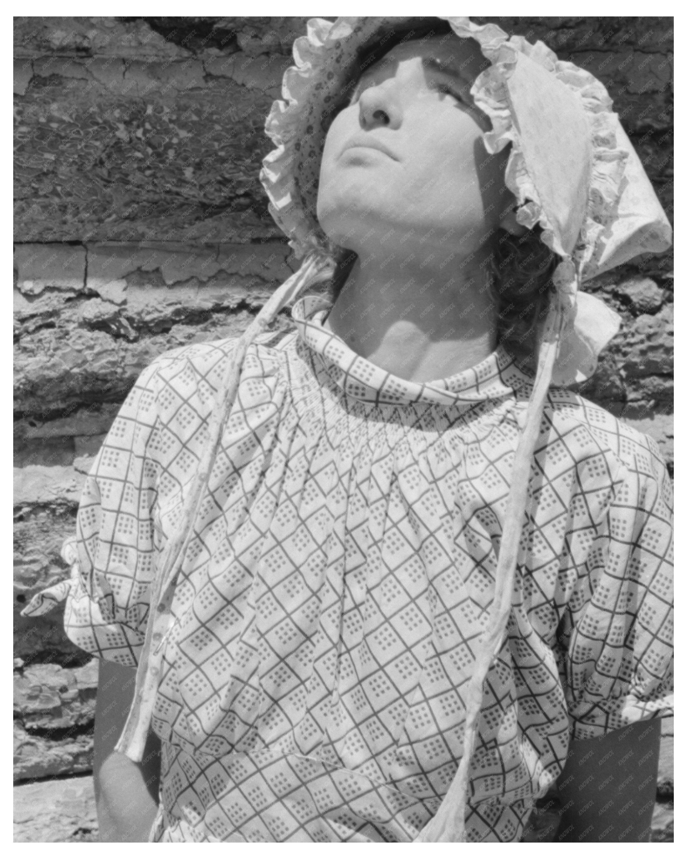 Mrs. Whinery Searches for Rain Clouds in Pie Town 1940