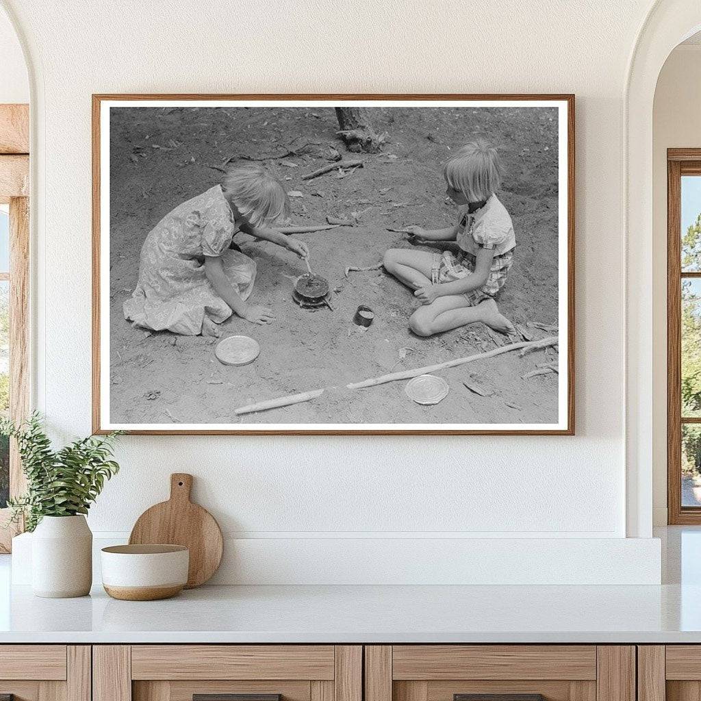 Whinery Children Playing in Pie Town New Mexico 1940