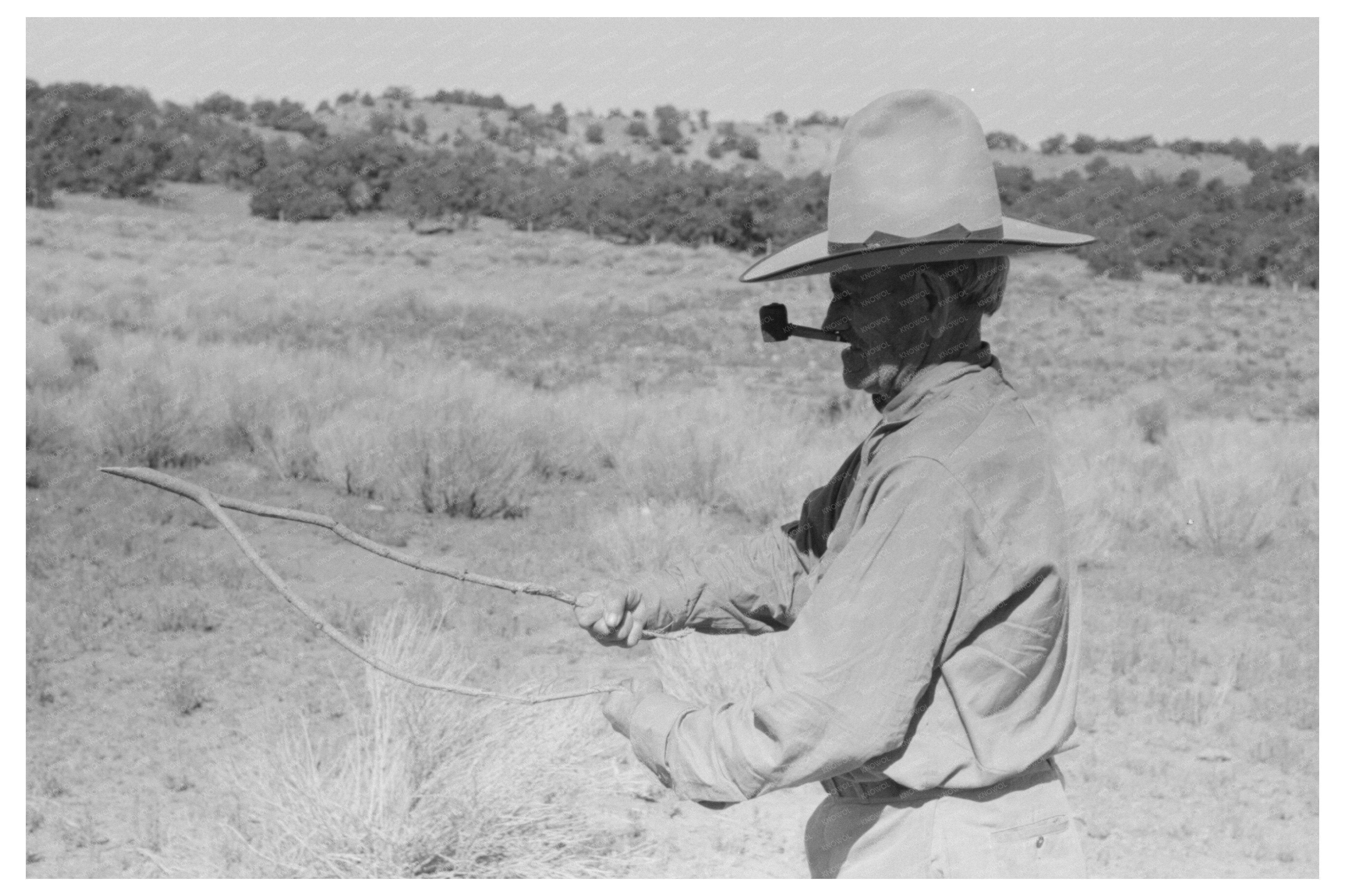 Vintage Water Witching with Forked Stick in Pie Town 1940