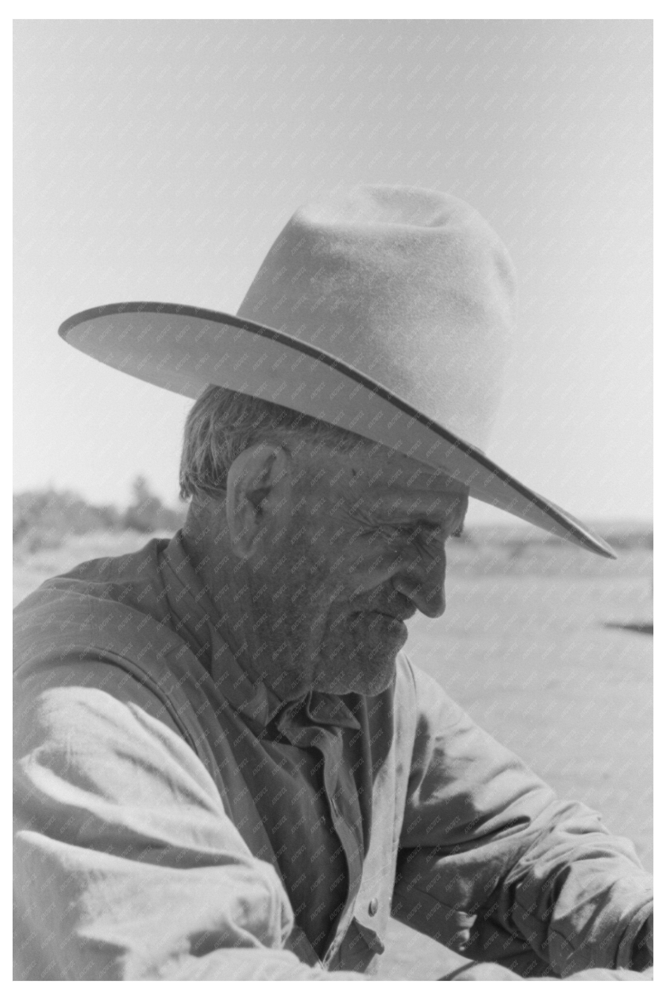 Water Witch and Cowboy in Pie Town New Mexico 1940