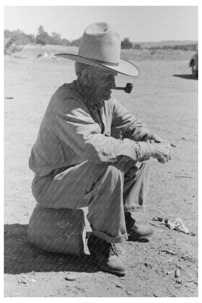 Vintage Photo of Water Witching and Cowboy Culture 1940