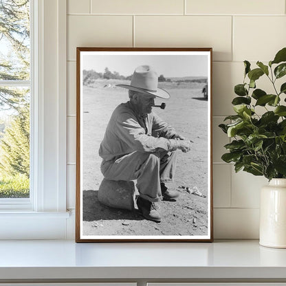 Vintage Photo of Water Witching and Cowboy Culture 1940