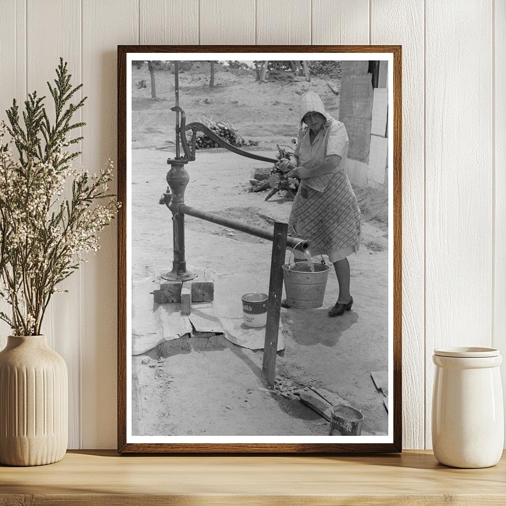 Pumping Water in Pie Town New Mexico June 1940