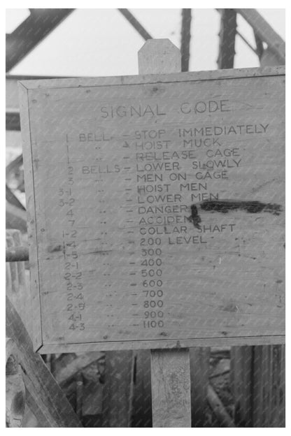 Signal Code at Mogollon Gold Mine June 1940