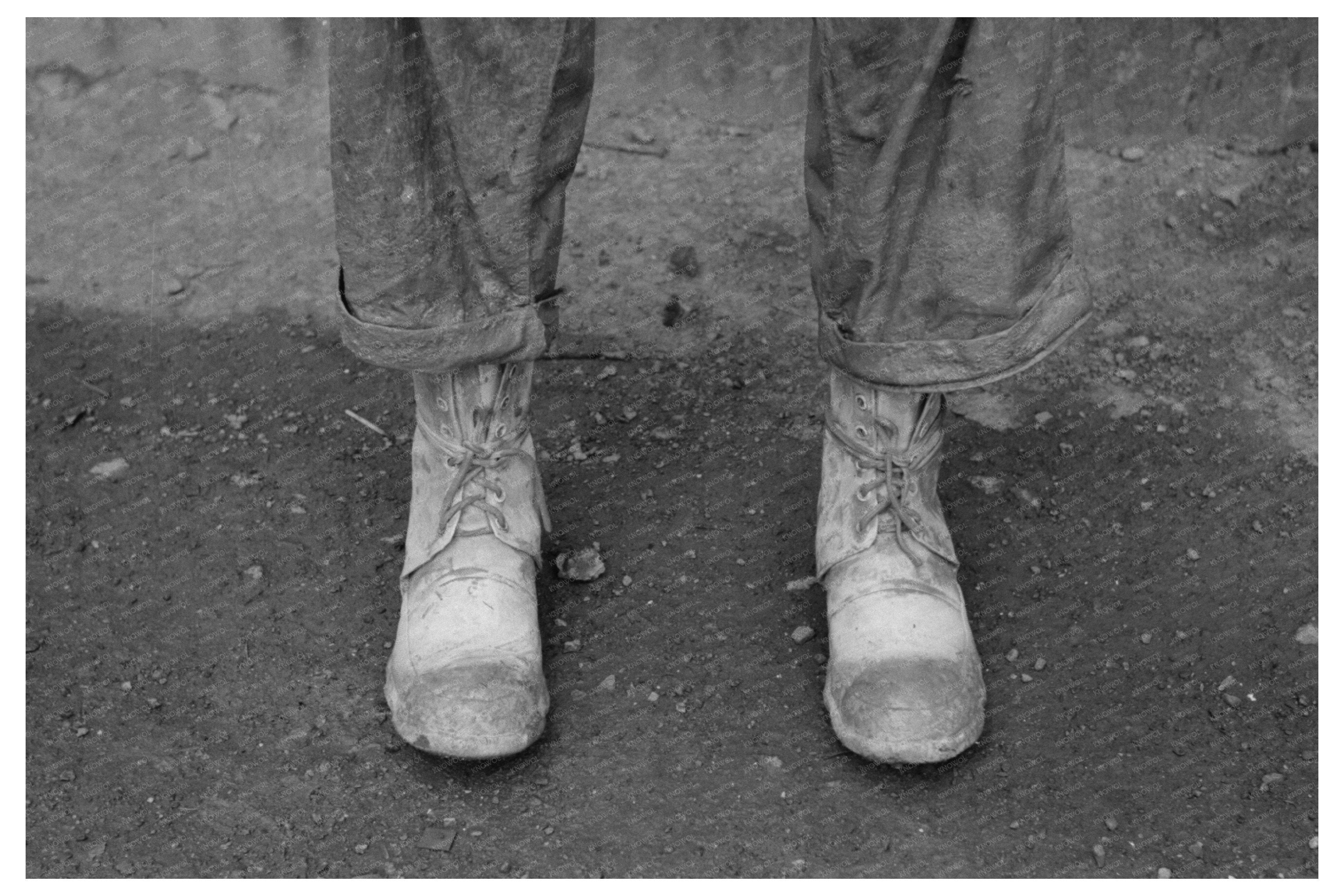 Mogollon New Mexico Miners Boots June 1940