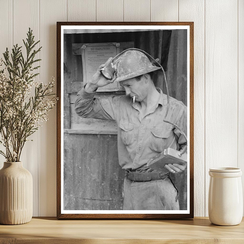 Miner in Mogollon New Mexico June 1940 Vintage Photo