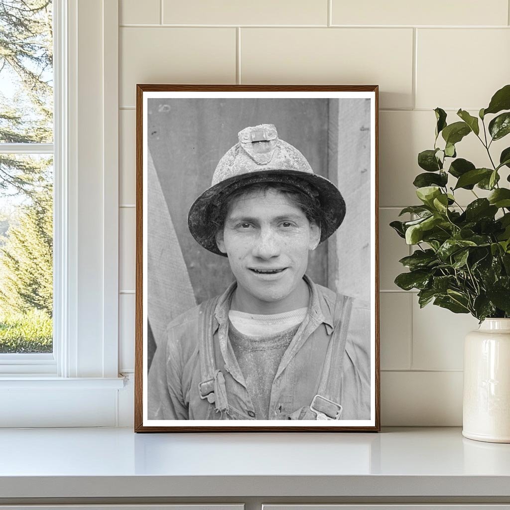 Miner at Work in Mogollon Gold Mine June 1940