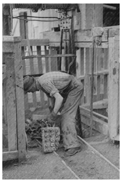 Miners Emerging from Cage in Mogollon New Mexico 1940